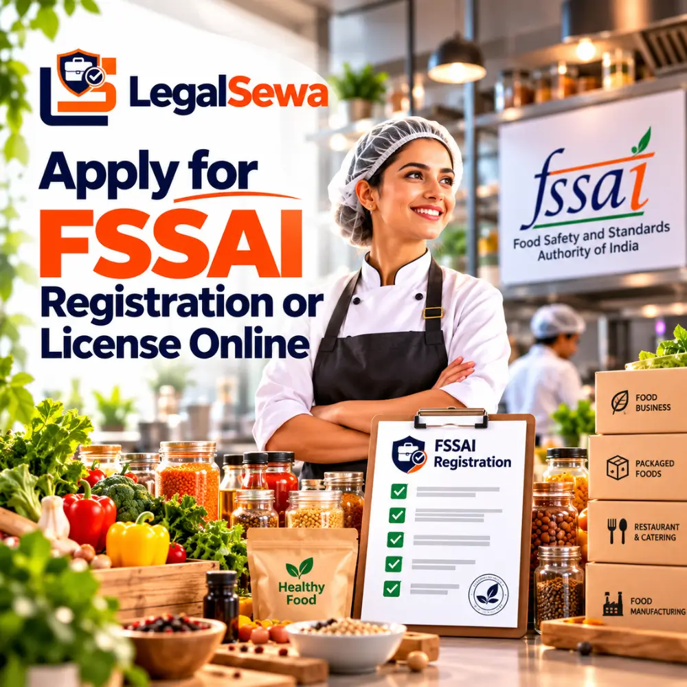 LegalSewa FSSAI registration and license assistance for food businesses